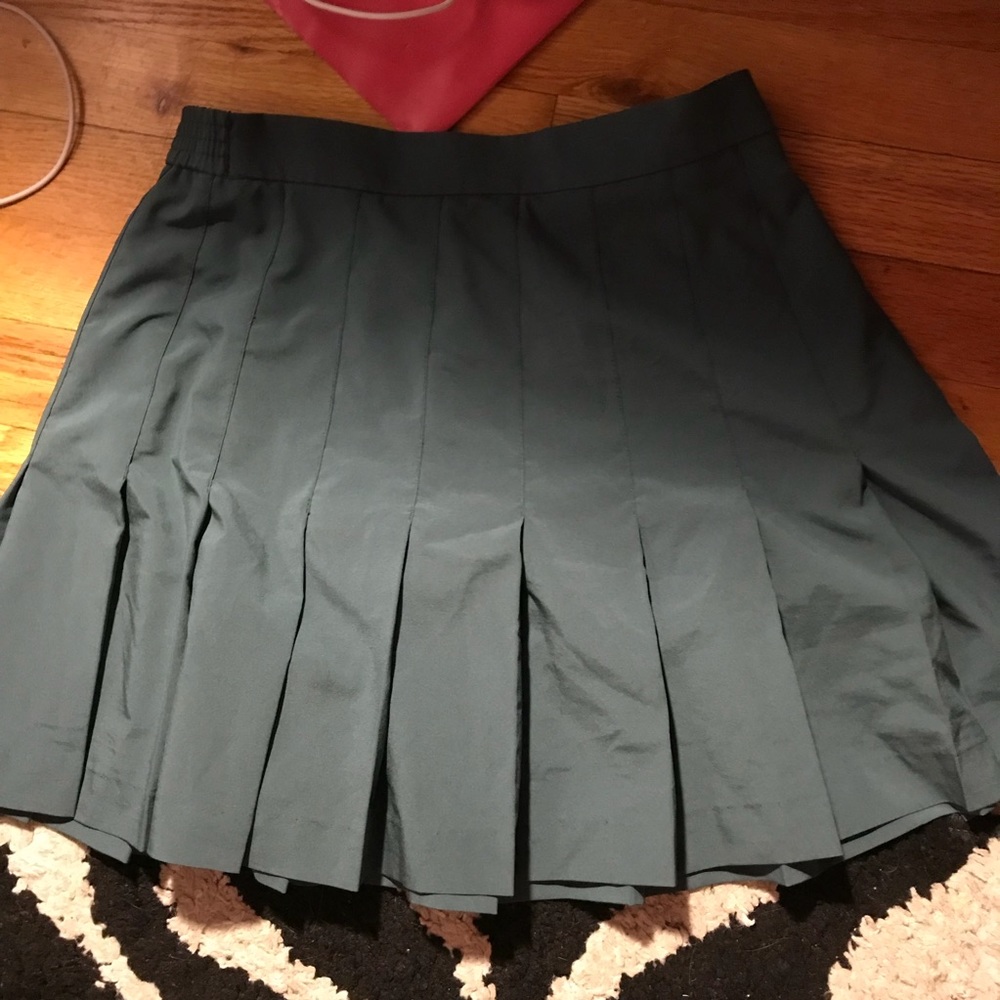 green tennis skirt